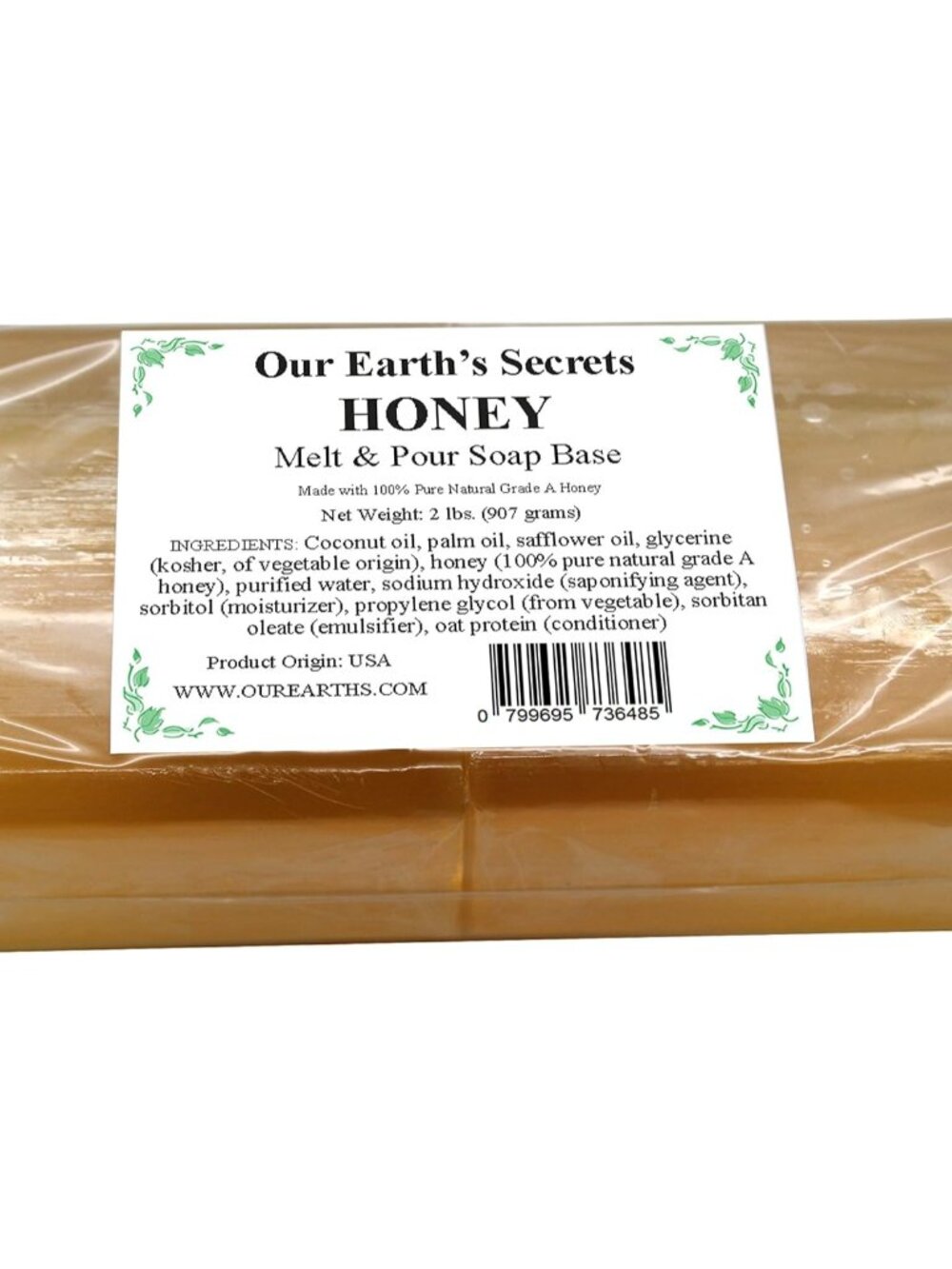 Honey - 2 Pound Melt and Pour Soap Base -